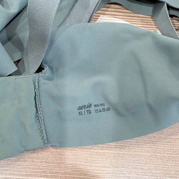 Aerie Real Free Seamless Wireless Bra Bundle Of 2 Size XL Green & Pink - Picture 6 of 8